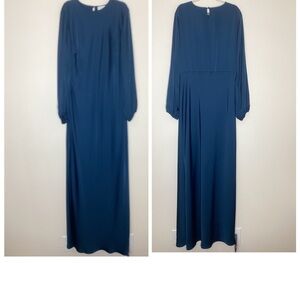 Veiled Collection Dark Teal Maxi Dress Modest 2XL